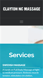 Mobile Screenshot of claytonncmassage.com